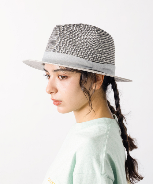 Ruben（ルーベン）の「【RUBEN/ルーベン】 TWOTONE FLAT HAT/ツートンフラットハット/フェドラハット/ユニセックス（ハット・メンズ・ブラック/ベージュ/グレー・フリー）」の2枚目の写真