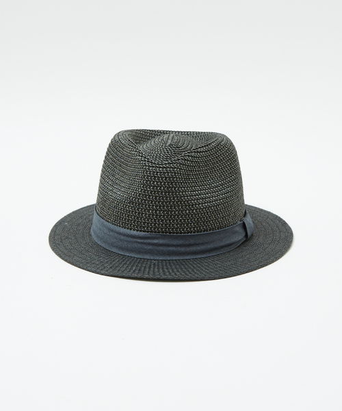 Ruben（ルーベン）の「【RUBEN/ルーベン】 TWOTONE FLAT HAT/ツートンフラットハット/フェドラハット/ユニセックス（ハット・メンズ・ブラック/ベージュ/グレー・フリー）」の7枚目の写真