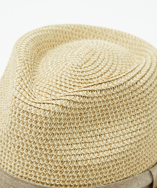 Ruben（ルーベン）の「【RUBEN/ルーベン】 TWOTONE FLAT HAT/ツートンフラットハット/フェドラハット/ユニセックス（ハット・メンズ・ブラック/ベージュ/グレー・フリー）」の17枚目の写真