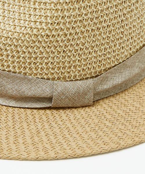 Ruben（ルーベン）の「【RUBEN/ルーベン】 TWOTONE FLAT HAT/ツートンフラットハット/フェドラハット/ユニセックス（ハット・メンズ・ブラック/ベージュ/グレー・フリー）」の18枚目の写真