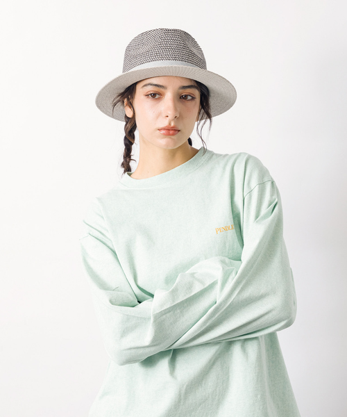 Ruben（ルーベン）の「【RUBEN/ルーベン】 TWOTONE FLAT HAT/ツートンフラットハット/フェドラハット/ユニセックス（ハット・メンズ・ブラック/ベージュ/グレー・フリー）」の19枚目の写真