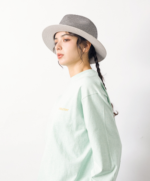 Ruben（ルーベン）の「【RUBEN/ルーベン】 TWOTONE FLAT HAT/ツートンフラットハット/フェドラハット/ユニセックス（ハット・メンズ・ブラック/ベージュ/グレー・フリー）」の20枚目の写真