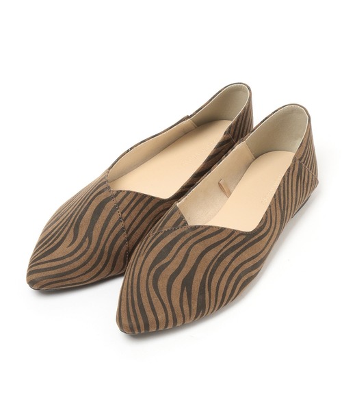 GLOBAL WORK（グローバルワーク）の「らくっションポインテッドバブーシュ/282406（パンプス・レディース・アイボリー/シルバー/ブラック/ブラック系その他/ブラック系その他2/ベージュ/ゼブラ/ホワイト系その他3・MEDIUM/LARGE/SMALL）」の8枚目の写真