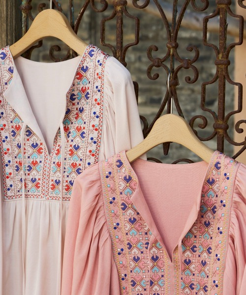 Bonjour Diary Tunique Blouse 刺繍チュニック 10y