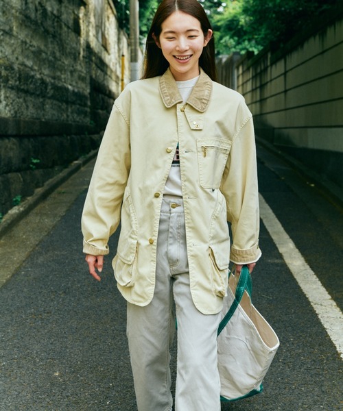 L.L.Bean（エルエルビーン）の「【JAPAN EDITION】プロスペクト・ハーバー・フィールド・コート（その他アウター・レディース・ライトブルー/グレイッシュベージュ/イエロー系・MEDIUM）」の21枚目の写真