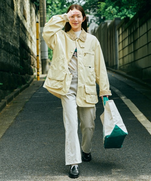 L.L.Bean（エルエルビーン）の「【JAPAN EDITION】プロスペクト・ハーバー・フィールド・コート（その他アウター・レディース・ライトブルー/グレイッシュベージュ/イエロー系・MEDIUM）」の22枚目の写真