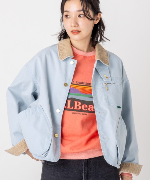 L.L.Bean（エルエルビーン）の「【JAPAN EDITION】プロスペクト・ハーバー・フィールド・コート（その他アウター・レディース・ライトブルー/グレイッシュベージュ/イエロー系・MEDIUM）」の8枚目の写真