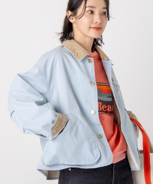 L.L.Bean（エルエルビーン）の「【JAPAN EDITION】プロスペクト・ハーバー・フィールド・コート（その他アウター・レディース・ライトブルー/グレイッシュベージュ/イエロー系・MEDIUM）」の9枚目の写真