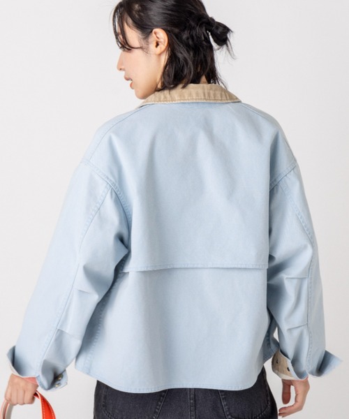 L.L.Bean（エルエルビーン）の「【JAPAN EDITION】プロスペクト・ハーバー・フィールド・コート（その他アウター・レディース・ライトブルー/グレイッシュベージュ/イエロー系・MEDIUM）」の11枚目の写真