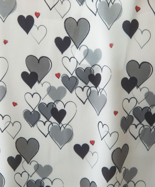 NARACAMICIE(ナラカミーチェ)の「【NARACAMICIE】ハート柄長袖フリルブラウス(シャツ/ブラウス・レディース・ブルー/ホワイト・M/L/S/XL/XXL/XXXL(150))」の17枚目の写真