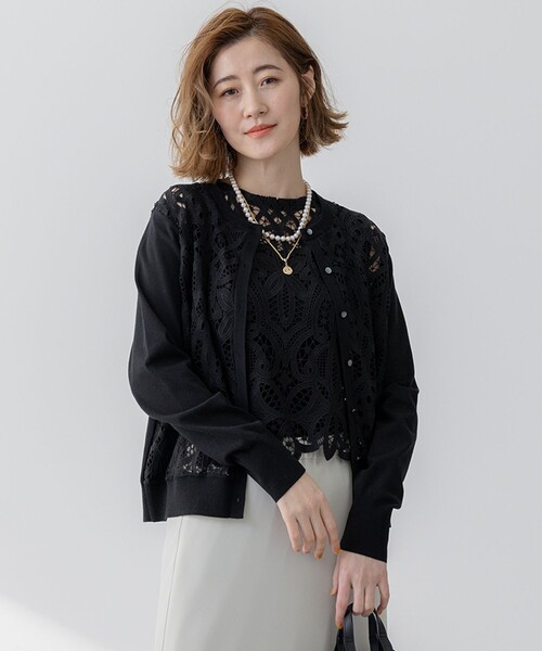 美品 YokoChan レース ボレロ カーディガン 長袖 36 ブラック 黒 楽天市場】yoko chan（カーディガン・ボレロ｜トップス）：レディース