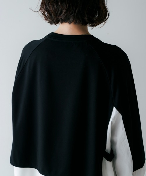 Bou Jeloud(ブージュルード)の「シャツドッキングチュニック(Tシャツ/カットソー・レディース・ベージュ/オフホワイト・FREE)」の12枚目の写真