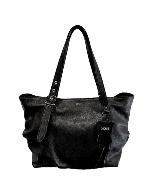 DECADE(ディケイド)の「オイルドカウレザー・ミニトートバッグDECADE(No-01504) Oiled Cow Leather Mini Tote Bag ディケイド(トートバッグ・メンズ・ブラック/ブラック系その他・フリー)」の5枚目の写真