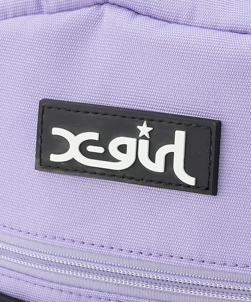 X-girl Stages(エックスガールステージス)の「編み上げバックパック(バックパック/リュック・キッズ・ブラック/ラベンダー・F)」の12枚目の写真