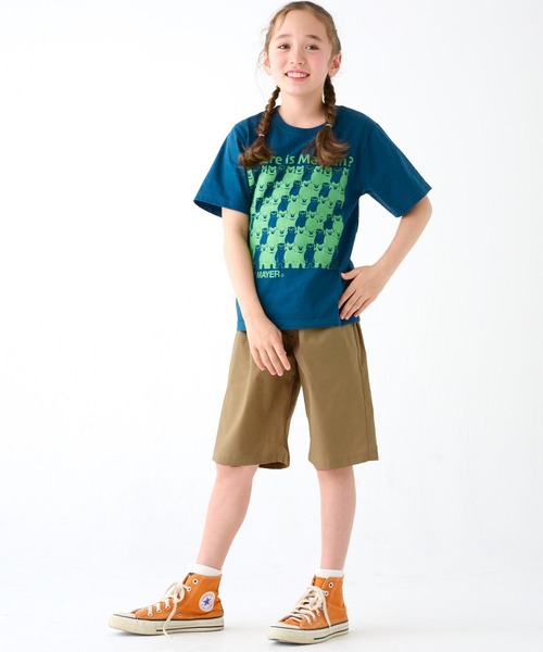 KRIFF MAYER Kid's Collection（クリフメイヤーキッズコレクション）の「【撥水・防汚・透湿・UVカット・ストレッチ】さらさらエアーショーツ（その他パンツ・キッズ・カラフル/その他5/グリーン/レンガ/ベージュ/ブラック・120/130/140/150/160/170）」の17枚目の写真