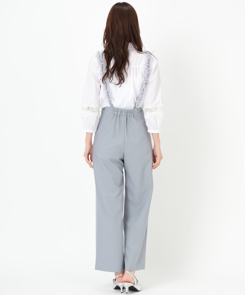 MISCH MASCH（ミッシュマッシュ）の「チュールサスペンダーワイドパンツ（スラックス・レディース・ネイビー/ブルー・S/M）」の15枚目の写真