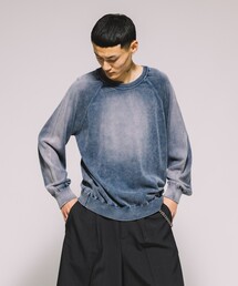 FREAK’S STORE/フリークスストア ヴィンテージライク ハードブリーチ加工 クルーネックニット/HARD BLEACH CREW NECK KNIT