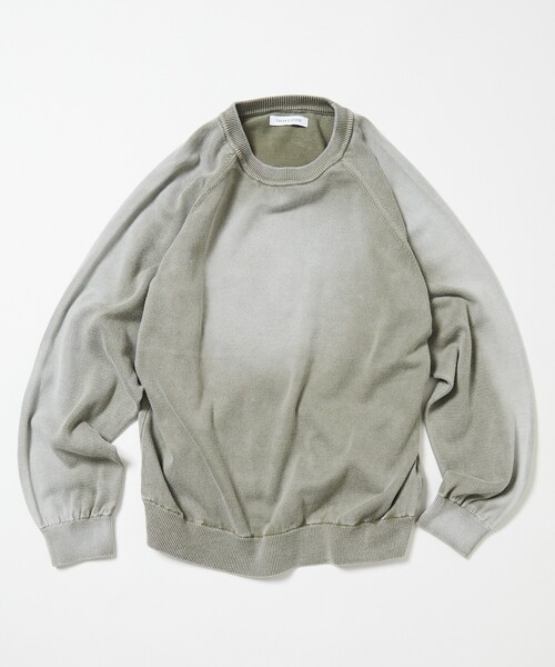 FREAK'S STORE(フリークスストア)の「FREAK’S STORE/フリークスストア ヴィンテージライク ハードブリーチ加工 クルーネックニット/HARD BLEACH CREW NECK KNIT(ニット/セーター・メンズ・ブルー/ブラック/オリーブ・MEDIUM/LARGE)」の10枚目の写真