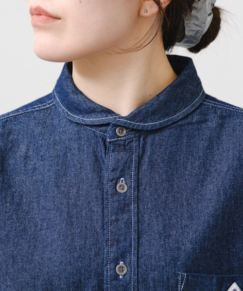 GEVACO（ゲバコ）の「【GEVACO】6ozショールカラーデニムワークシャツ（シャツ/ブラウス・レディース・ブルー/ネイビー・LARGE/MEDIUM）」の21枚目の写真