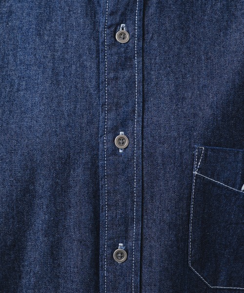 GEVACO（ゲバコ）の「【GEVACO】6ozショールカラーデニムワークシャツ（シャツ/ブラウス・レディース・ブルー/ネイビー・LARGE/MEDIUM）」の22枚目の写真