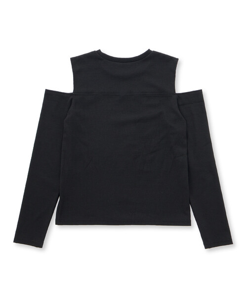 ZIDDY（ジディ）の「【 ニコ☆プチ 掲載 】肩あきTシャツ＆シャーリングトップセット(130~160cm)（セットアップ・キッズ・ホワイト/グリーン・FREE/130cm/140cm/150cm）」の11枚目の写真