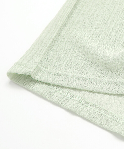 ZIDDY（ジディ）の「【 ニコ☆プチ 掲載 】肩あきTシャツ＆シャーリングトップセット(130~160cm)（セットアップ・キッズ・ホワイト/グリーン・FREE/130cm/140cm/150cm）」の15枚目の写真