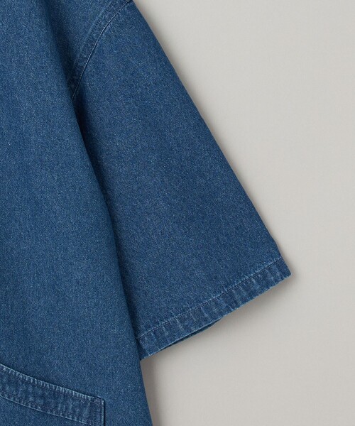 coen（コーエン）の「【C.DENIMS】デニムノーカラーシャツ（シャツ/ブラウス・メンズ・ダークグレー/コバルトブルー・L/M）」の22枚目の写真