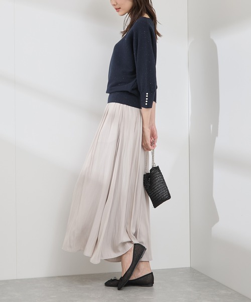 ROPE' PICNIC（ロペピクニック）の「【AIRina/エアリーナ】軽くてやわらかいシアーグリッターバレエシューズ（バレエシューズ・レディース・キナリ/ブラック・L/M/S）」の17枚目の写真