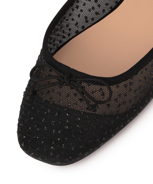 ROPE' PICNIC（ロペピクニック）の「【AIRina/エアリーナ】軽くてやわらかいシアーグリッターバレエシューズ（バレエシューズ・レディース・キナリ/ブラック・L/M/S）」の21枚目の写真