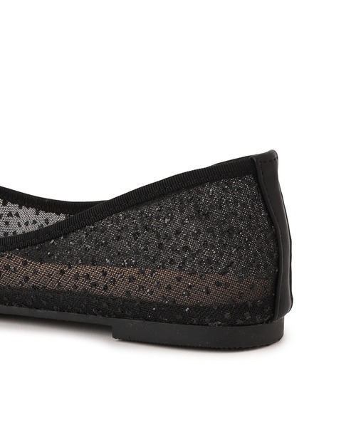 ROPE' PICNIC（ロペピクニック）の「【AIRina/エアリーナ】軽くてやわらかいシアーグリッターバレエシューズ（バレエシューズ・レディース・キナリ/ブラック・L/M/S）」の22枚目の写真
