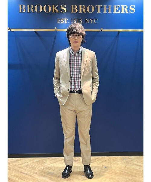 BROOKS BROTHERS(ブルックスブラザーズ)の「コットンポプリン チェック フライデーシャツ(シャツ/ブラウス・メンズ・ネイビー/グリーン/ピンク/アクア・LARGE/MEDIUM/X-LARGE/SMALL/X-SMALL)」の10枚目の写真