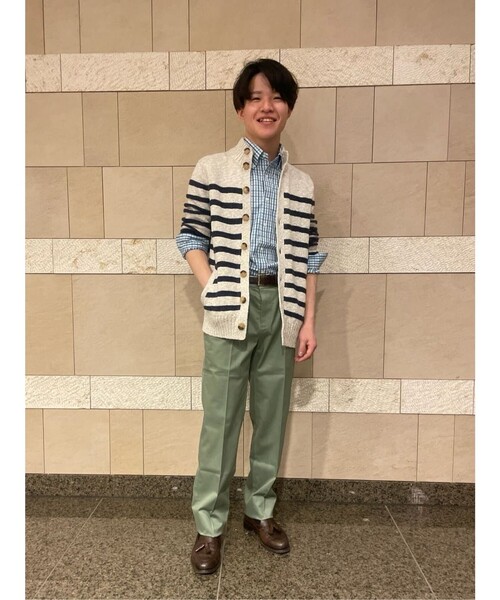 BROOKS BROTHERS(ブルックスブラザーズ)の「コットンポプリン チェック フライデーシャツ(シャツ/ブラウス・メンズ・ネイビー/グリーン/ピンク/アクア・LARGE/MEDIUM/X-LARGE/SMALL/X-SMALL)」の13枚目の写真