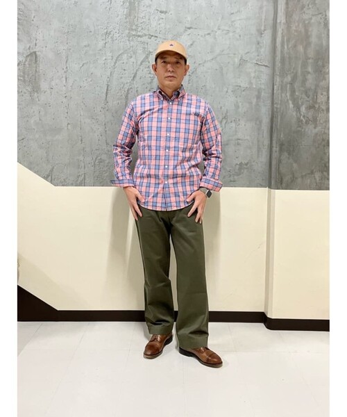 BROOKS BROTHERS(ブルックスブラザーズ)の「コットンポプリン チェック フライデーシャツ(シャツ/ブラウス・メンズ・ネイビー/グリーン/ピンク/アクア・LARGE/MEDIUM/X-LARGE/SMALL/X-SMALL)」の18枚目の写真
