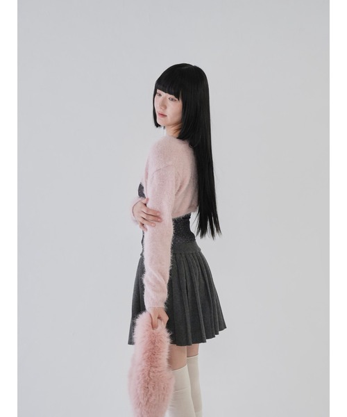 Uenui(ウニュイ)の「【 cunii 】小花柄 レース キャミソール(キャミソール・レディース・アイボリー/ブラック・FREE)」の15枚目の写真