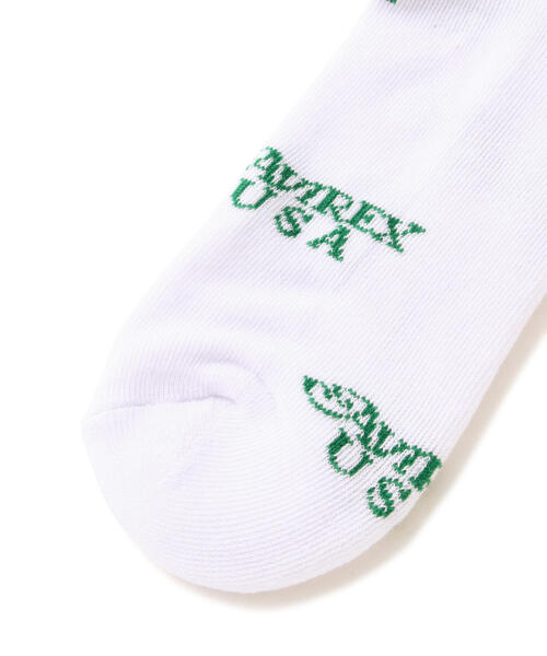 AVIREX（アヴィレックス）の「PATTERN AVIREX USA SOCKS/パターンアヴィレックスUSAソックス（ソックス/靴下・レディース・ブラック/ホワイト・F）」の12枚目の写真