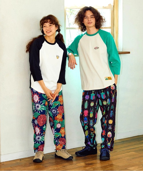 go slow caravan（ゴースローキャラバン）の「ストレッチサッカー総柄プリントアンクルパンツ（その他パンツ・メンズ・チャコールグレー/ブラック・SMALL/MEDIUM/LARGE/X-LARGE）」の9枚目の写真