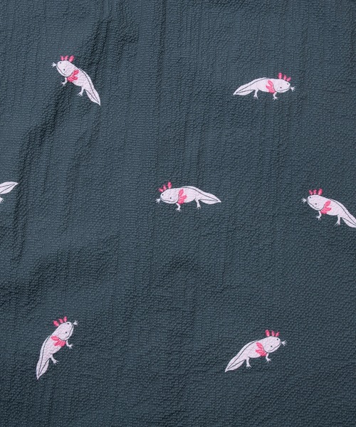 go slow caravan（ゴースローキャラバン）の「ストレッチサッカー総柄プリントアンクルパンツ（その他パンツ・メンズ・チャコールグレー/ブラック・SMALL/MEDIUM/LARGE/X-LARGE）」の13枚目の写真