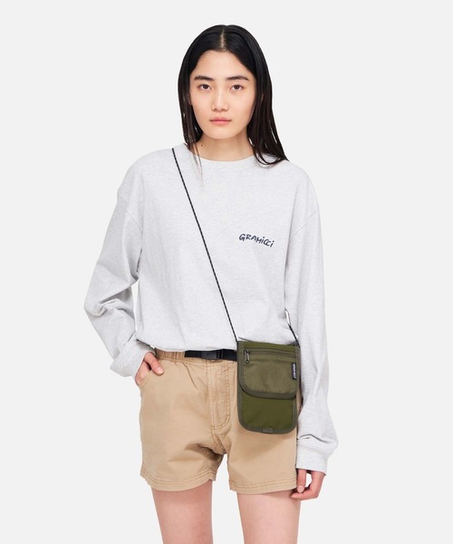 Gramicci（グラミチ）の「CORDURA NECK POUCH｜コーデュラネックポーチ（ショルダーバッグ・メンズ・ブラック/オリーブ・FREE）」の2枚目の写真