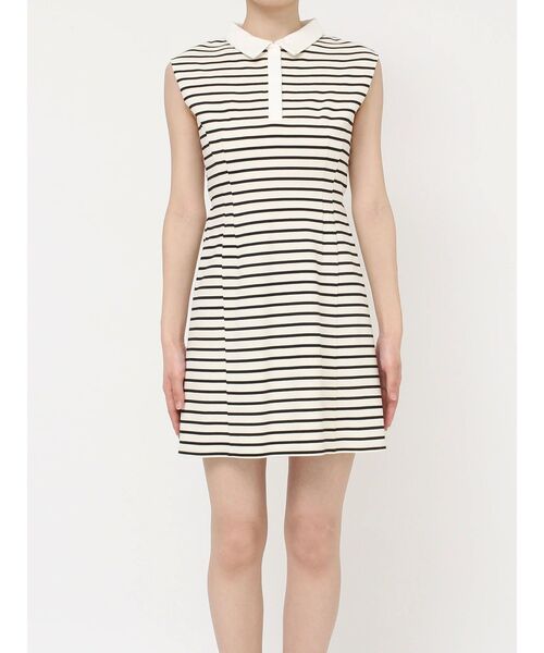 RESEXXY（リゼクシー）の「ウエストタックポロワンピース（ワンピース・レディース・アイボリー/ブラック/ネイビー・FREE）」の7枚目の写真