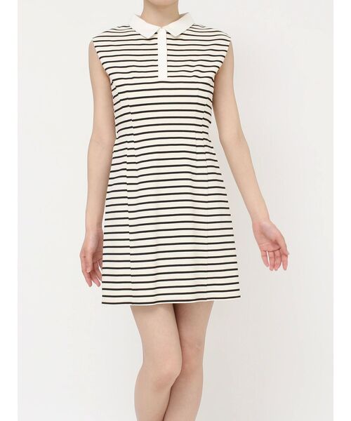 RESEXXY（リゼクシー）の「ウエストタックポロワンピース（ワンピース・レディース・アイボリー/ブラック/ネイビー・FREE）」の15枚目の写真