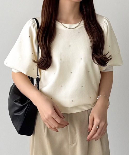 CHANELパフスリーブニット フラップデザインパフスリーブニット(ニット)｜トップス｜Mila
