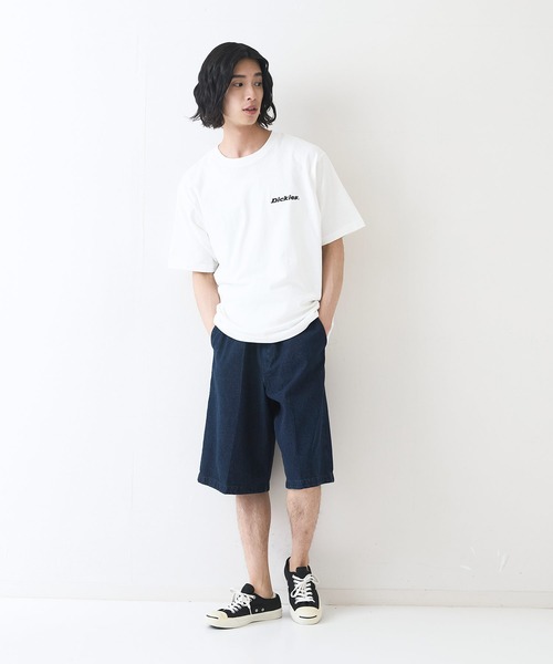 Dickies 【ディッキーズ】 仲里依紗　着用 デニム・ハーフパンツ☆ Dickies ディッキーズ マルチポケット デニム ハーフパンツ