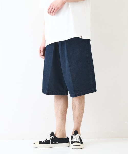 Dickies(ディッキーズ)の「【DICKIES/ディッキーズ】TCツイル デニム ハーフパンツ(デニムパンツ・メンズ・インディゴブルー/スミクロ/ベージュ/ブラック・MEDIUM/LARGE/X-LARGE)」の7枚目の写真