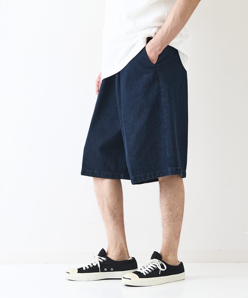 Dickies(ディッキーズ)の「【DICKIES/ディッキーズ】TCツイル デニム ハーフパンツ(デニムパンツ・メンズ・インディゴブルー/スミクロ/ベージュ/ブラック・MEDIUM/LARGE/X-LARGE)」の8枚目の写真