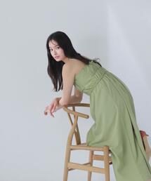 ◇【THINK NATURAL】ギャザーデザインキャミワンピース