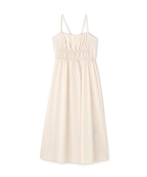 NATURAL BEAUTY BASIC(ナチュラルビューティーベーシック)の「◇【THINK NATURAL】ギャザーデザインキャミワンピース(ワンピース・レディース・ライトグリーン/ブラック/オフホワイト・MEDIUM/P/S)」の15枚目の写真