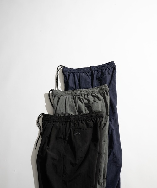 NUMQUAM テック系　ナイロンパンツ 新品タグ付き TECH NYLON 2 TUCK PANTS / テックナイロンツータックパンツ