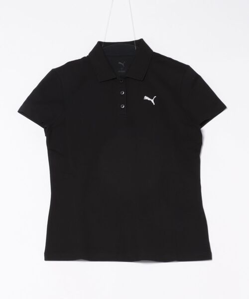 PUMA(プーマ)の「《PUMA》ESS プーマロゴ ポロシャツ(ポロシャツ・レディース・ホワイト/ブラック・L/M/S/XL)」の1枚目の写真