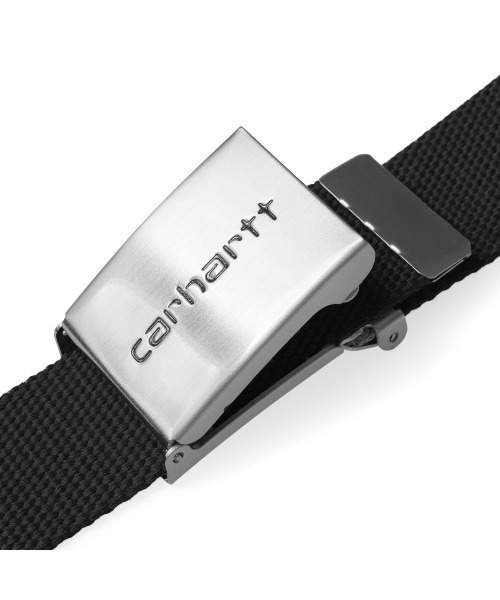 Carhartt WIP（カーハートダブリューアイピー）の「Carhartt WIP CLIP BELT CHROME（カーハート ワークインプログレス クリップ ベルト クローム）（ベルト・メンズ・ブラック/グレー系/グリーン系・FREE）」の5枚目の写真