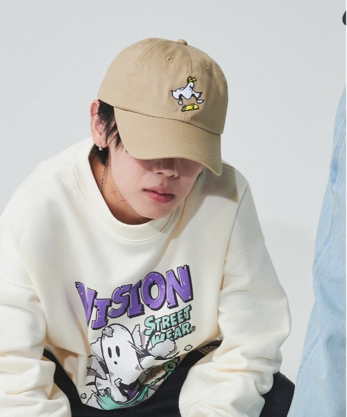 VISION STREET WEAR(ヴィジョンストリートウェア)の「【VISION STREET WEAR】ツイルキャップ(キャップ・メンズ・ホワイト/ベージュ/パープル/ブラック・フリー)」の3枚目の写真